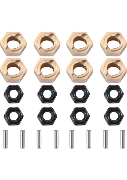 Adet Kalınlık 6.2mm Genişletilmiş Pirinç 7mm Tekerlek Altıgen Göbek Adaptörü Fms FCX24 1/24 Rc Paletli Araba Yükseltme Parçaları Aksesuarları (Yurt Dışından)