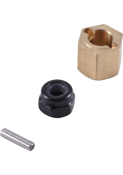 Adet Kalınlık 6.2mm Genişletilmiş Pirinç 7mm Tekerlek Altıgen Göbek Adaptörü Fms FCX24 1/24 Rc Paletli Araba Yükseltme Parçaları Aksesuarları (Yurt Dışından)