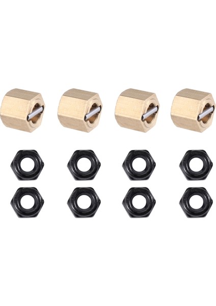 Adet Kalınlık 6.2mm Genişletilmiş Pirinç 7mm Tekerlek Altıgen Göbek Adaptörü Fms FCX24 1/24 Rc Paletli Araba Yükseltme Parçaları Aksesuarları (Yurt Dışından)