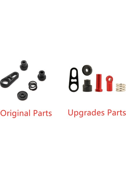 Metal 2-Speed Servo Tasarruf Seti AXI252025 Eksenel Scx6 1/6 Rc Paletli Araba Yükseltme Parçaları Aksesuarları, Siyah (Yurt Dışından)