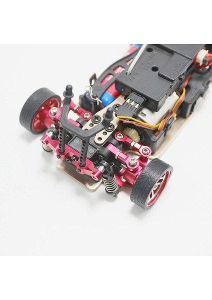 Metal Arka Küresel Mafsal Çubuk Bağlantı Çubuğu Wltoys K969 K979 K989 K999 P929 P939 1/28 Rc Araba Yükseltme Parçaları Aksesuarları, Kırmızı (Yurt Dışından)