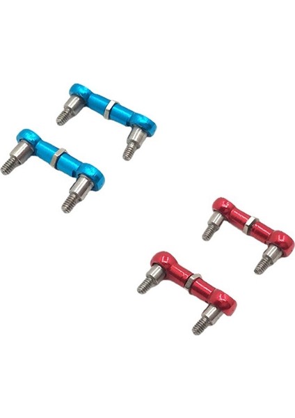Metal Arka Küresel Mafsal Çubuk Bağlantı Çubuğu Wltoys K969 K979 K989 K999 P929 P939 1/28 Rc Araba Yükseltme Parçaları Aksesuarları, Kırmızı (Yurt Dışından)