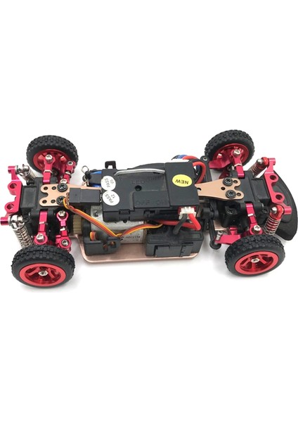 Metal Arka Küresel Mafsal Çubuk Bağlantı Çubuğu Wltoys K969 K979 K989 K999 P929 P939 1/28 Rc Araba Yükseltme Parçaları Aksesuarları, Kırmızı (Yurt Dışından)