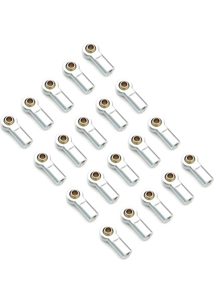 20 Adet Metal M3 Rot Ucu Küresel Mafsal Bağlantı Topu Kafa 1/10 Rc Araba Paletli Eksenel SCX10 Traxxas Trx4 D90 Tamiya CC01,3 (Yurt Dışından)