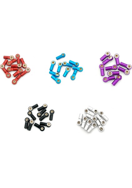 20 Adet Metal M3 Rot Ucu Küresel Mafsal Bağlantı Topu Kafa 1/10 Rc Araba Paletli Eksenel SCX10 Traxxas Trx4 D90 Tamiya CC01,3 (Yurt Dışından)