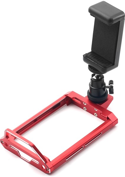 Flysky Noble Nb4 / Nb4 Pro / Nb4+ Uzaktan Kumanda Için Metal Verici Koruyucu Çerçeve ve Telefon Tutucu Kırmızı (Yurt Dışından)