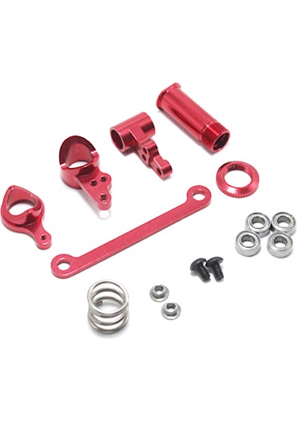 1 Takım Direksiyon Kavrama Takımı Direksiyon Servo Tasarrufu Wltoys 144001 1/14 Rc Araba Için Komple Yükseltme Parçaları, Kırmızı 5 Adet (Yurt Dışından)