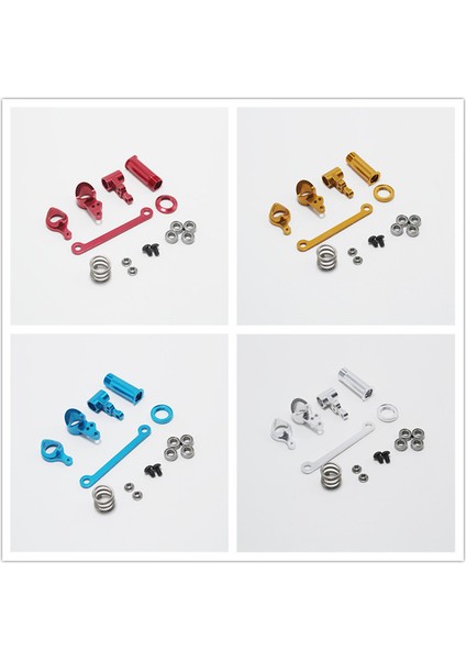 1 Takım Direksiyon Kavrama Takımı Direksiyon Servo Tasarrufu Wltoys 144001 1/14 Rc Araba Için Komple Yükseltme Parçaları, Kırmızı 5 Adet (Yurt Dışından)