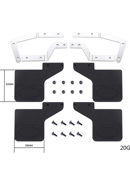 Kauçuk Ön ve Arka Çamurluklar Çamur Flaps Mn D90 D91 MN99S MN99S 1/12 Rc Araba Yükseltme Parçaları Aksesuarları (Yurt Dışından)