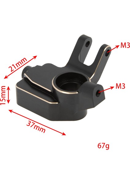 Eksenel Utb1 1/18 Capra Siyah Altın Rc Paletli Araba Kamyon Yükseltme Parçaları Için Alüminyum Alaşımlı Direksiyon Kupası (Yurt Dışından)