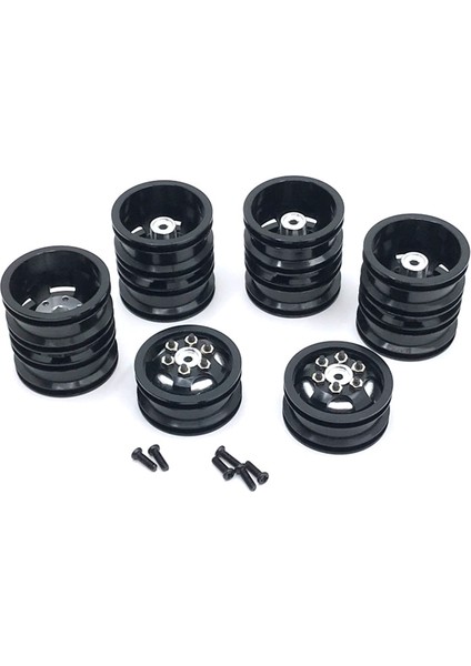 Çift Tekerlek Metal Jant Hub Wpl B16 B36 Jjrc Q63 Q64 6x6 6WD 1/16 Rc Kamyon Araba Yükseltme Aksesuarları Parçaları, Siyah (Yurt Dışından)