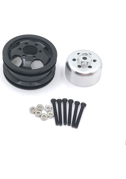 Çift Tekerlek Metal Jant Hub Wpl B16 B36 Jjrc Q63 Q64 6x6 6WD 1/16 Rc Kamyon Araba Yükseltme Aksesuarları Parçaları, Siyah (Yurt Dışından)