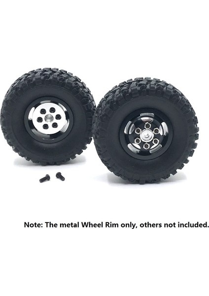 Çift Tekerlek Metal Jant Hub Wpl B16 B36 Jjrc Q63 Q64 6x6 6WD 1/16 Rc Kamyon Araba Yükseltme Aksesuarları Parçaları, Siyah (Yurt Dışından)