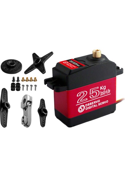 Araçlar Için Rc 25KG Dijital Servo Fırçasız Dişli Servo Motorlar Rc Tekne 270 Derece (Yurt Dışından)