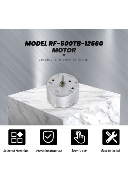 Yeni Elektrik Mini Vdc DVD Motor RF-500TB-12560 6V-4000RPM 32X16MM Dc 3V-12V (Yurt Dışından)