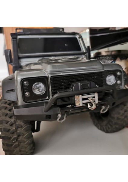 Metal Otomatik Vinç 3ch Kontrol Hattı ile 1/10 Rc Paletli Araba Eksenel SCX10 Traxxas Trx4 Yükseltme Parçaları Aksesuarları, 2 (Yurt Dışından)