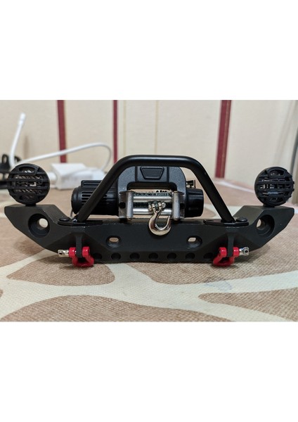 Metal Otomatik Vinç 3ch Kontrol Hattı ile 1/10 Rc Paletli Araba Eksenel SCX10 Traxxas Trx4 Yükseltme Parçaları Aksesuarları, 2 (Yurt Dışından)