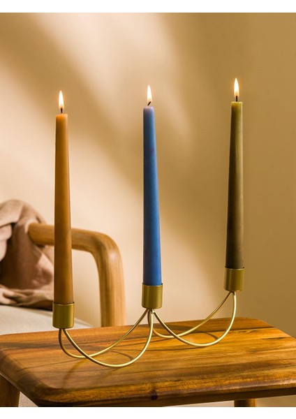 Lcw Home Dekoratif Metal Şamdan Mumluk 3'lü