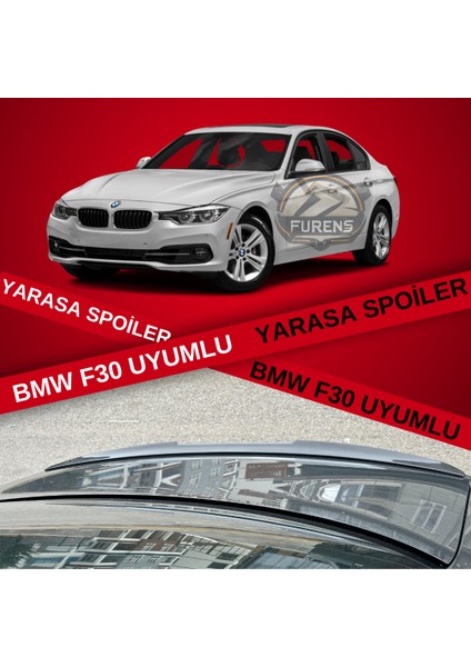Bmw F30 318 320 325 330 Bagaj Üstü Yarasa Spoiler Piano Black