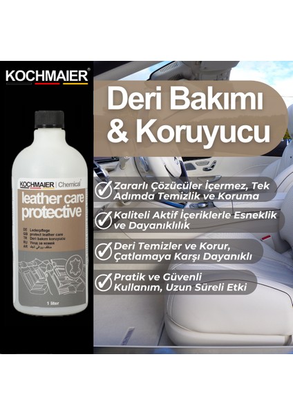 Gerçek & Suni Deri Bakımı Besleyici Koruma Doğal ve Yarı Mat 1 Litre fiyatları
