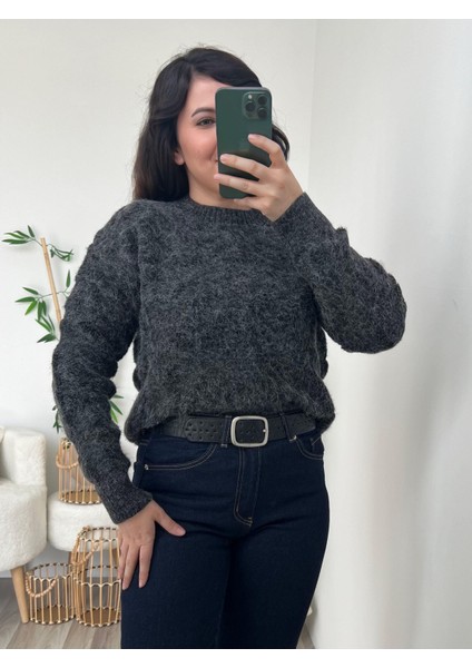 Antrasit Sim Geçişli Dokulu Kazak fiyatları