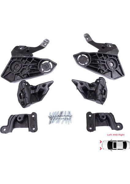 BHL581 Peugeot 208 E-208 Mk2 P21 2008 E-2008 Mk2 P24 2019-ON Için Sağ Sol Ön Far Ayak Tamir Seti fiyatları