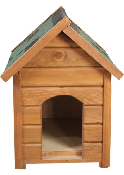 Isı Yalıtımlı, Demonte Ahşap Köpek Kulübesi - Small (40x70x65 cm)