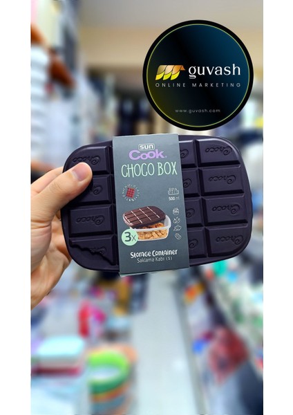 3'lü Saklama Kabı 🍓 Mükemmel Görünüm🍒 Çikolata Kapaklı Yok Böylesi