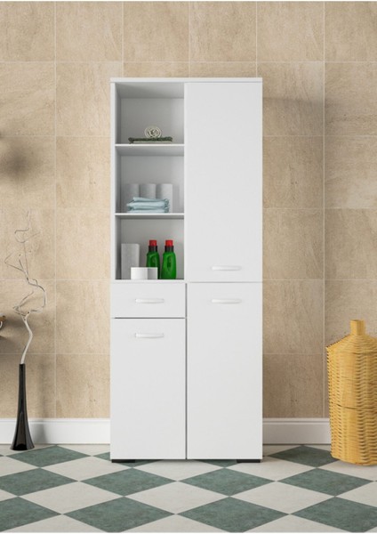 Çok Amaçlı Dolap Banyo Dolabı Mutfak Dolabı Ofis Dolabı Raflı Geniş Bölmeli