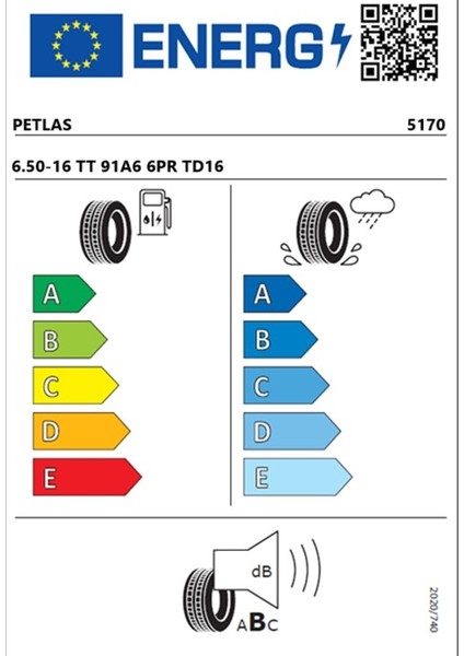 6.50-16 Tt 91A6 6pr TD16 Traktör Ön Lastiği (Üretim TARIHI:2025) fiyatları