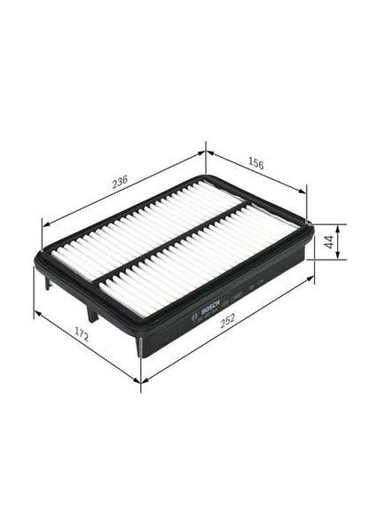F026400044 Hava Filtresi Kia Cerato 1.5crdı (2004--) Cerato 1.6crdı (2005--) / Hyundai Tucson 2.0crdı (2004--) / Kia Sportage 2.0crdı (2004--) fiyatları