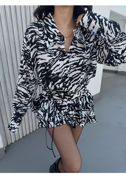 Alyaana Gömlek Yaka Mini Elbise modelleri