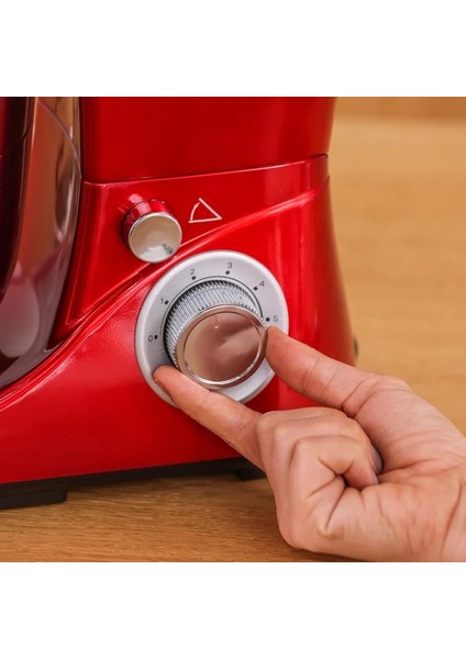 5 Litre Paslanmaz Çelik Hazne 6 Kademe Hız Kontrolü 1300W Premium Stand Mikser Mutfak Şefi, Onerous Mutfak Tartısı Hediye fırsatları