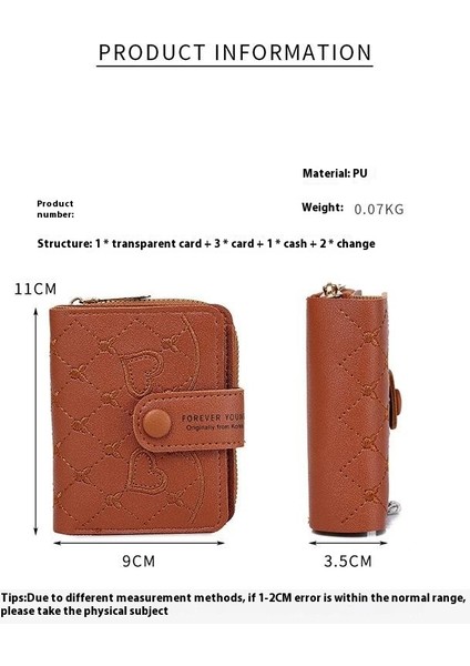 Cüzdan Kart Tutucu Yüksek Kaliteli Pu Kumaş Kentsel Sade Stil , Yeşil (Yurt Dışından)