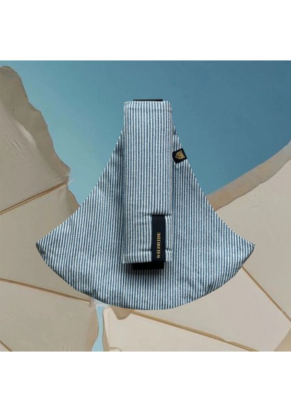 Denim Stripe - Mavi Çizgili Pamuklu Çocuk Taşıyıcı fiyatları