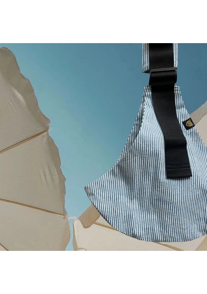 Denim Stripe - Mavi Çizgili Pamuklu Çocuk Taşıyıcı fırsatları