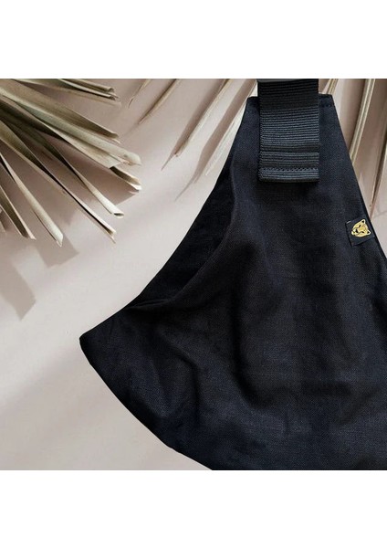 Linen Black - Siyah Keten Çocuk Taşıyıcı