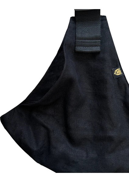 Linen Black - Siyah Keten Çocuk Taşıyıcı