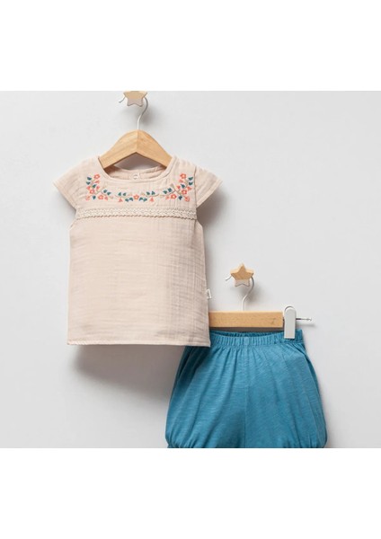 Summer Flowers 2'li Kız Bebek Çocuk Takım