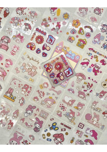 Sanrio Karakter My Melody 25 Yaprak Pet Sticker Set Sarı Paket/su Geçirmez/etiket fiyatları