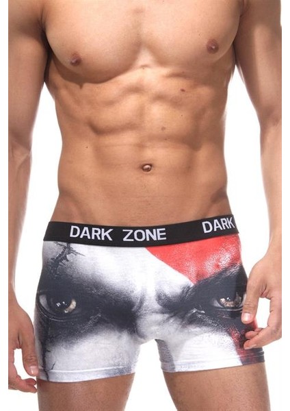 Erkek Pamuklu Göz Desenli 3D Boxer