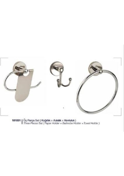 Prima 3 Parça Set Krom