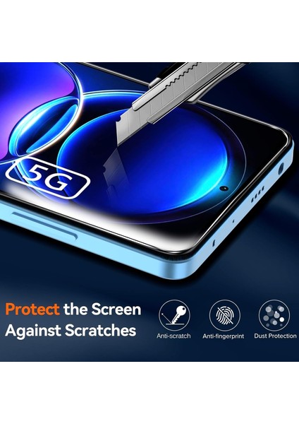 Xiaomi Redmi Note 12 Pro 5g Kılıf Kamera Çıkıntılı Korumalı Yumuşak Şeffaf Silikon + 9h Ekran Koruyucu Cam Set 2in1 fiyatları