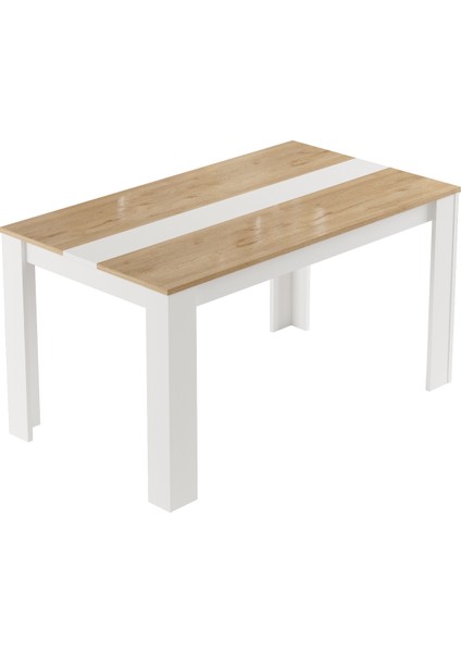 Lena Yemek Masası Mutfak Masası 140 x 80 Sepet-Beyaz fırsatları