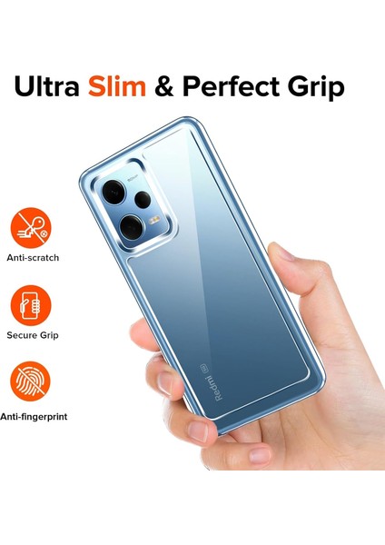 Xiaomi Redmi Note 12 Pro 5g Kılıf Kamera Çıkıntılı Korumalı Renksiz Yumuşak Şeffaf Silikon Kapak fiyatları