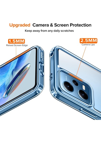 Xiaomi Redmi Note 12 Pro 5g Kılıf Kamera Çıkıntılı Korumalı Renksiz Yumuşak Şeffaf Silikon Kapak fırsatları