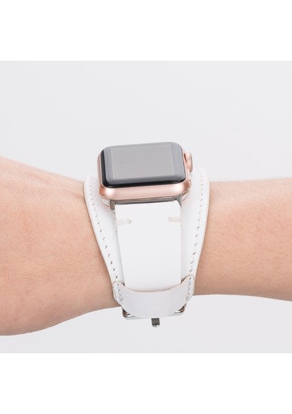 Deri El Yapımı Kadın ve Erkek Için Apple Watch Kordonu 38/40/41/42/44/49 mm Ultra Ultra 2 modelleri