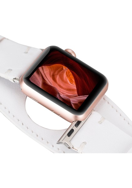 Deri El Yapımı Kadın ve Erkek Için Apple Watch Kordonu 38/40/41/42/44/49 mm Ultra Ultra 2 fırsatları