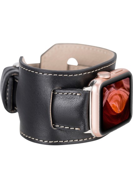 Deri El Yapımı Kadın ve Erkek Için Apple Watch Kordonu 38/40/41/42/44/49 mm Ultra Ultra 2