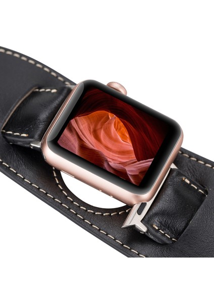 Deri El Yapımı Kadın ve Erkek Için Apple Watch Kordonu 38/40/41/42/44/49 mm Ultra Ultra 2 fırsatları